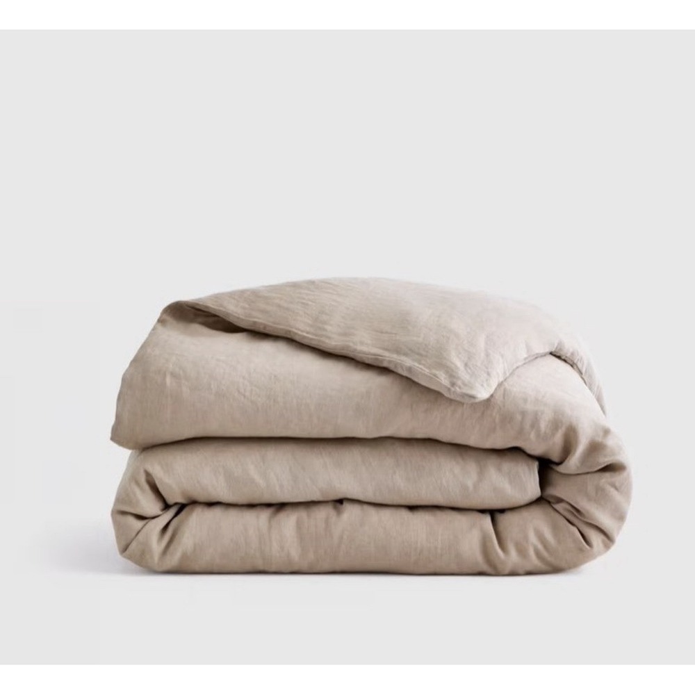 Quince European Linen Duvet Cover Toffee Full Queen Duvet ONLY NEW